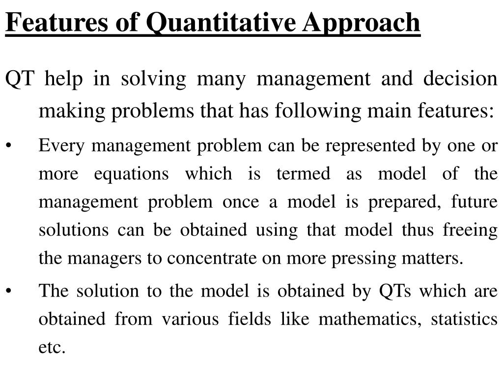 quantitative approach thesis