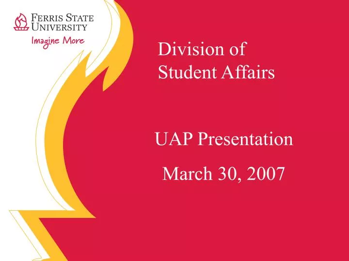 student affairs powerpoint presentation