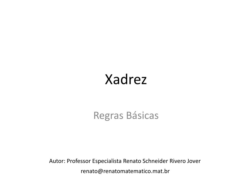 Regras Básicas de Xadrez, PDF, Xadrez