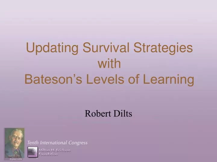 Verwonderend PPT - Updating Survival Strategies with Bateson's Levels of RF-35