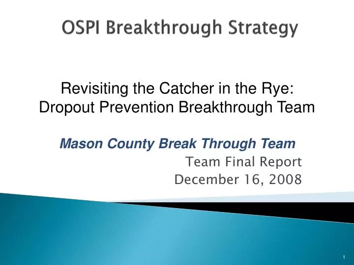 ospi breakthrough strategy n.