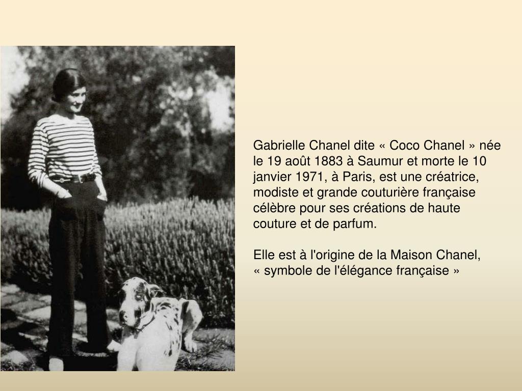 PPT - Coco Chanel PowerPoint Presentation, free download - ID:4937726