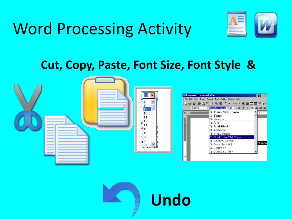 word processing presentation