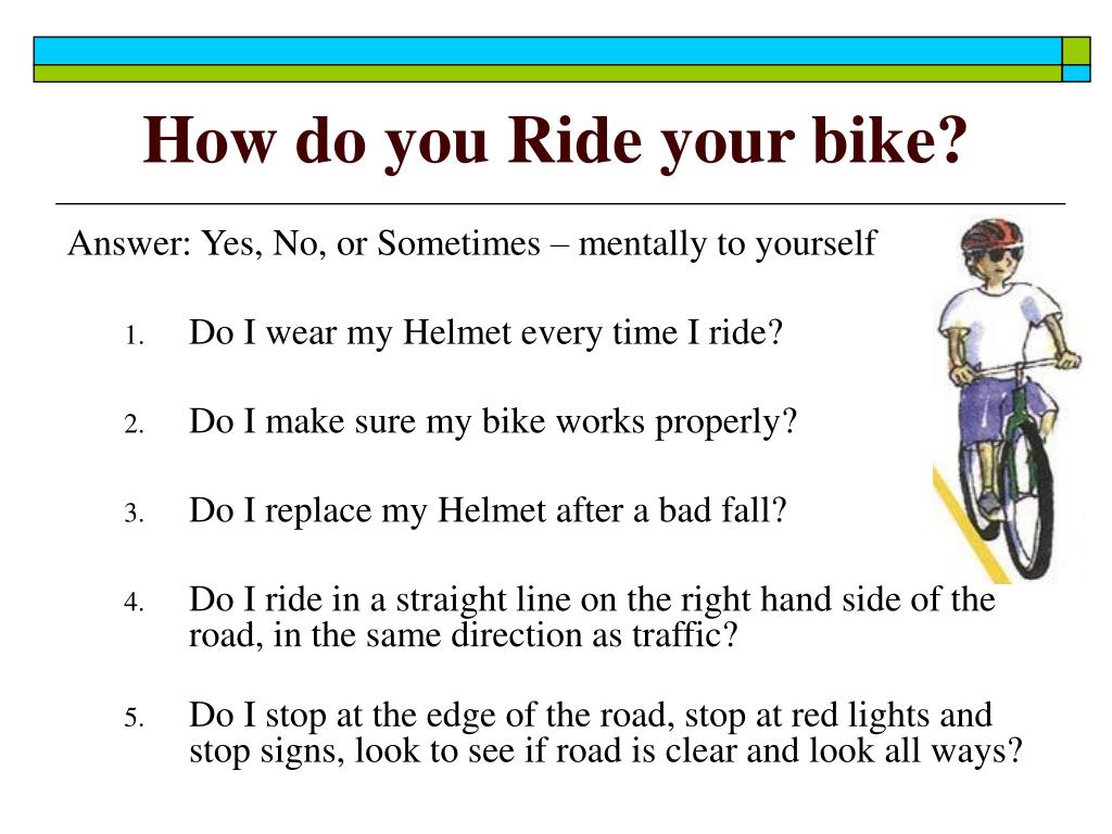 PPT Helmet and Bike Safety PowerPoint Presentation, free download ID4940265