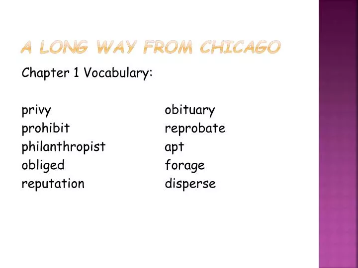 PPT - A Long Way from Chicago PowerPoint Presentation, free download ...
