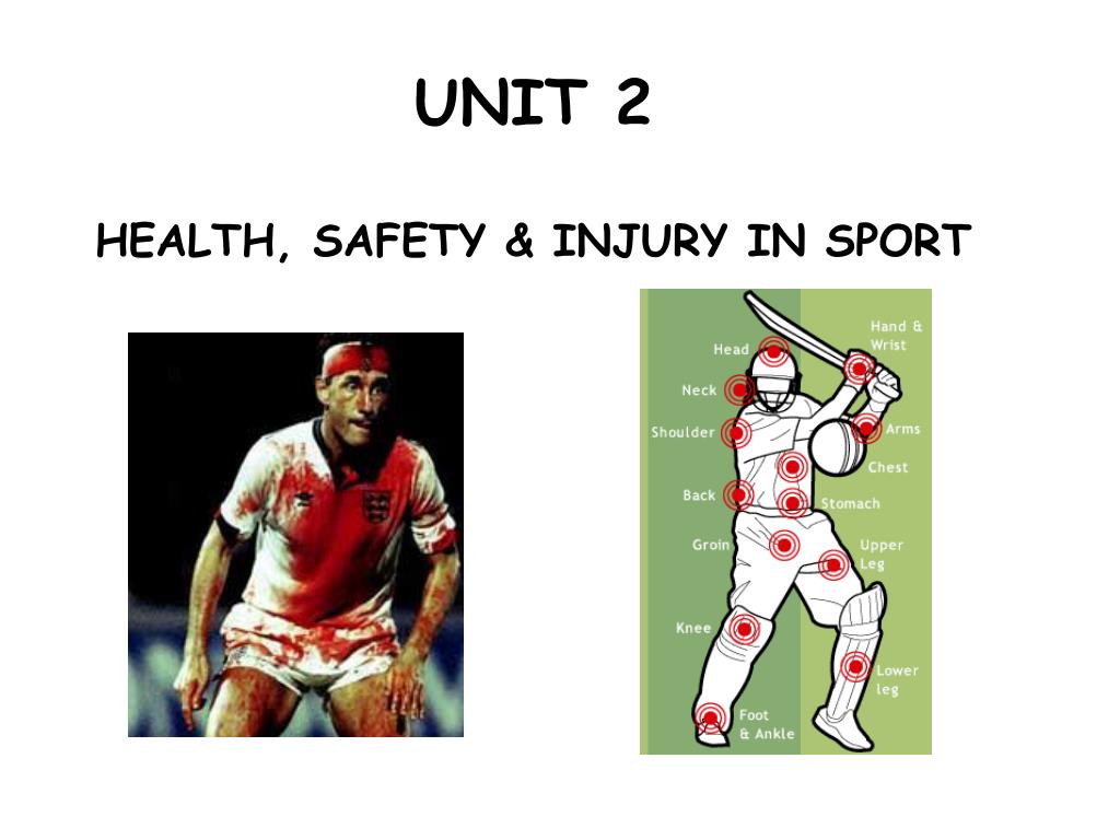 PPT - UNIT 2 HEALTH, SAFETY & INJURY IN SPORT PowerPoint Presentation ...