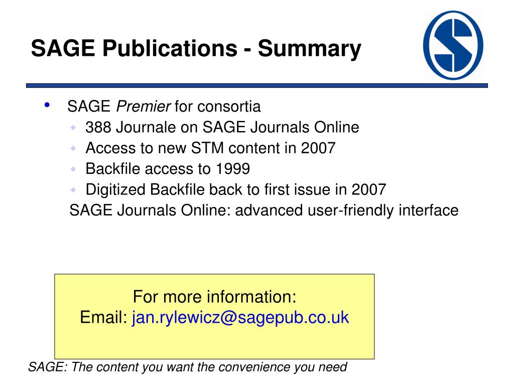 PPT - SAGE Publications PowerPoint Presentation, free download - ID:4941341