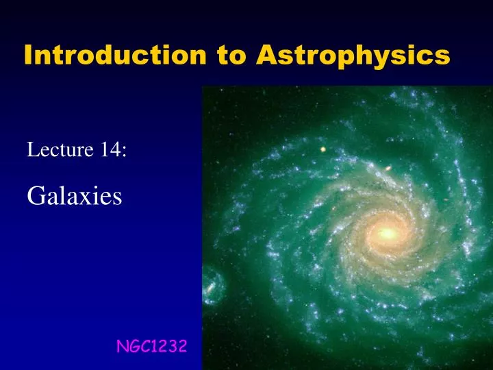 PPT - Introduction to Astrophysics PowerPoint Presentation, free download - ID:4941878
