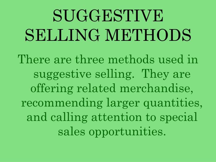 suggestive selling