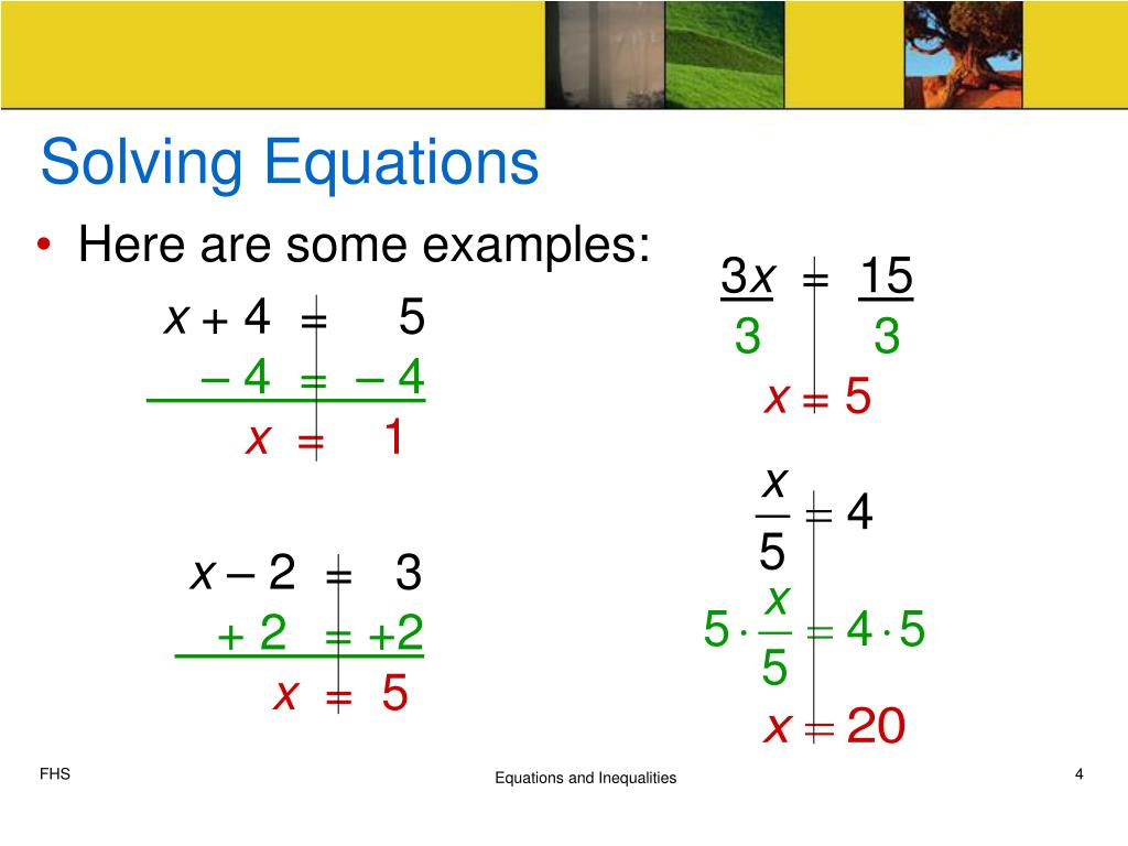 One Step Equation That Equals 1