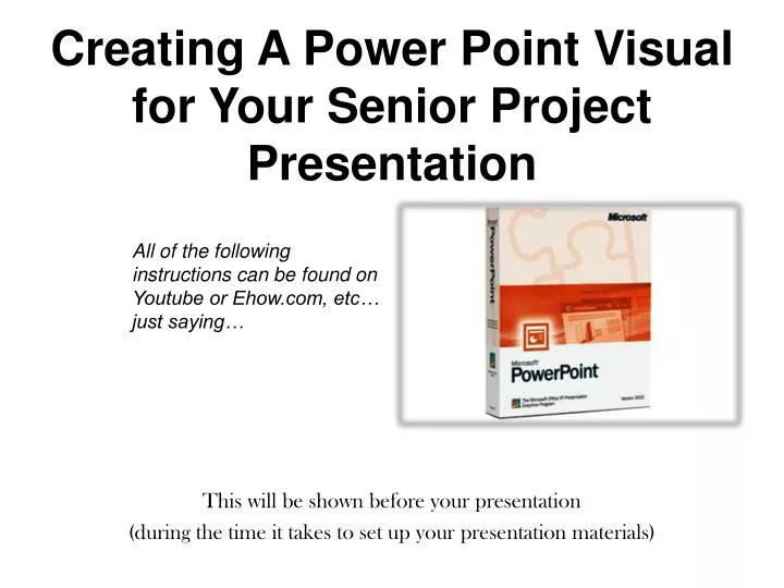 senior project presentation