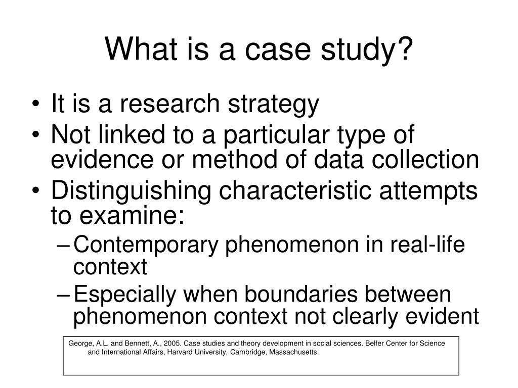 what is case study evidence