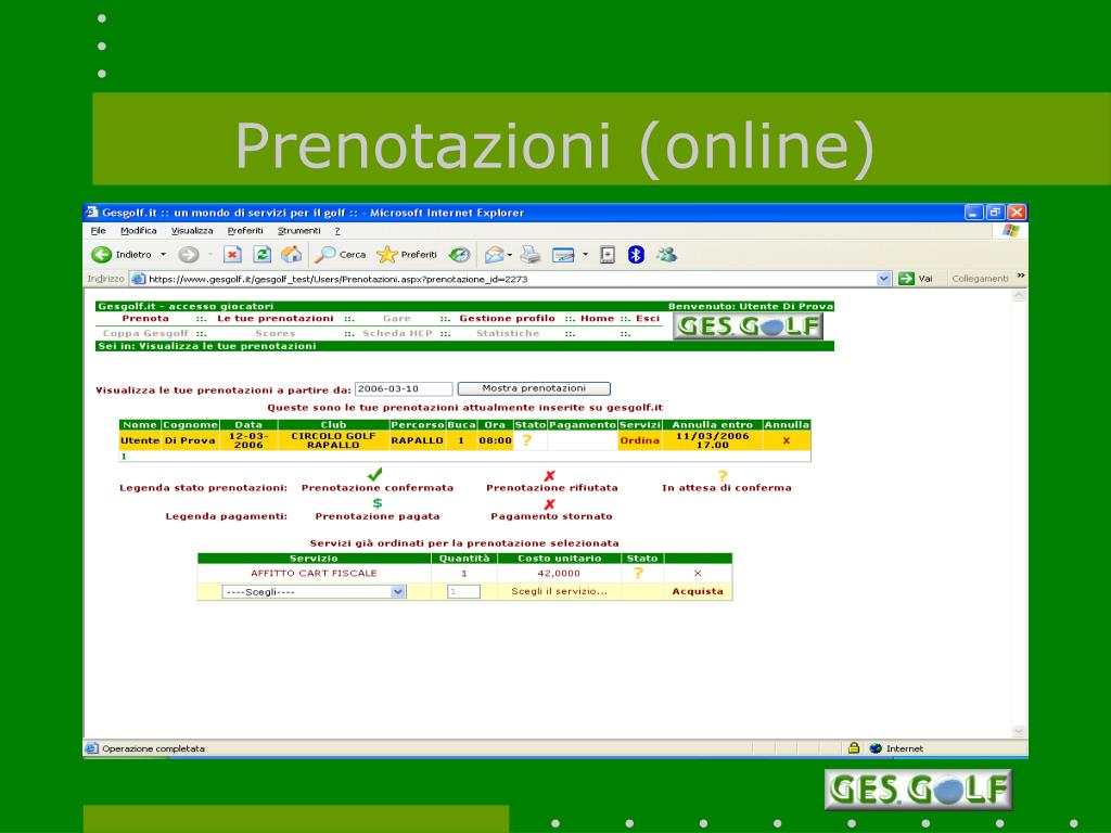 PPT - Gesgolf.it PowerPoint Presentation, free download - ID:4944295