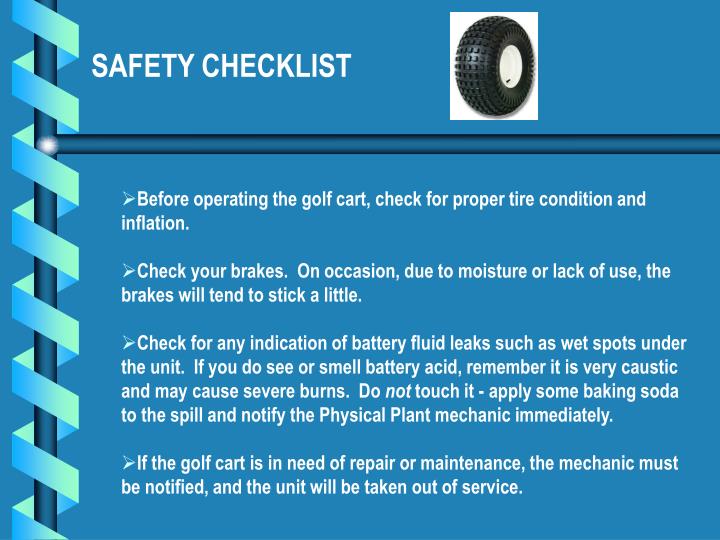 PPT Golf Cart Safety Policy PowerPoint Presentation ID4944398