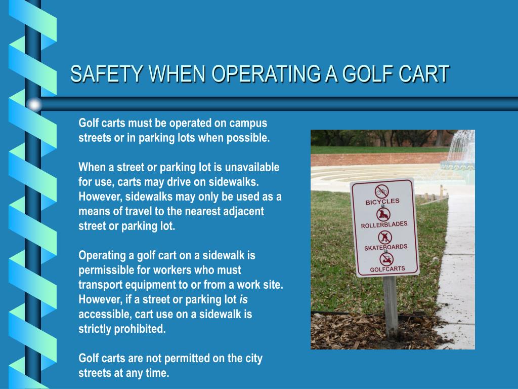 PPT Golf Cart Safety Policy PowerPoint Presentation, free download