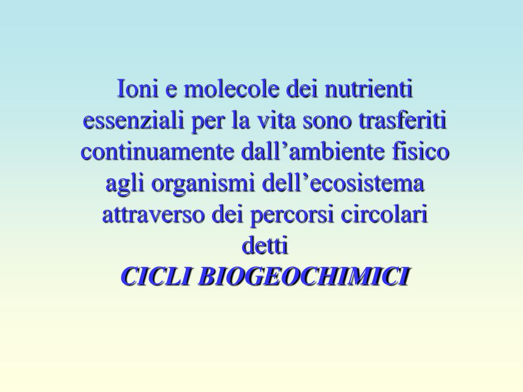 PPT - Il ciclo della materia in natura PowerPoint Presentation, free ...