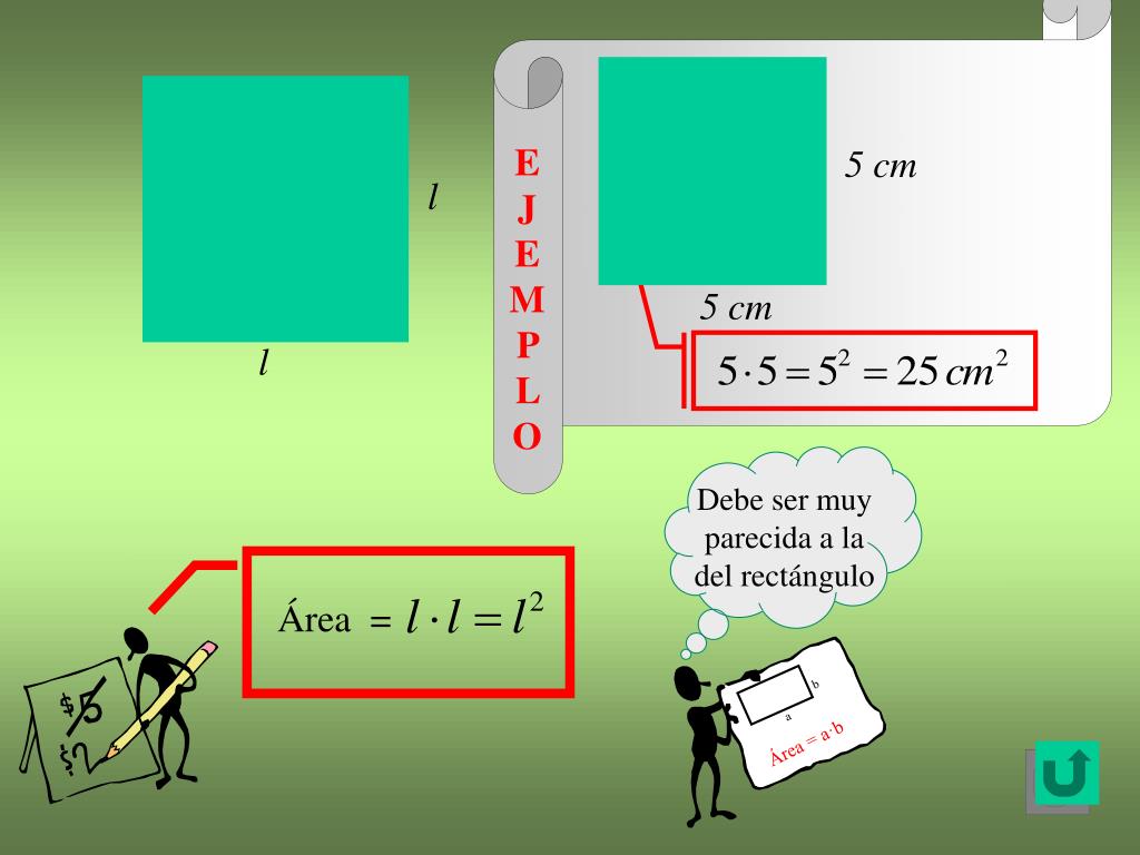 Área y perímetro presentación digital, Spanish PowerPoint