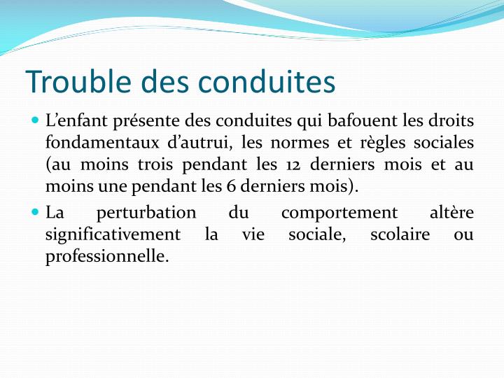 PPT - Troubles du comportement et des conduites chez l’enfant ...