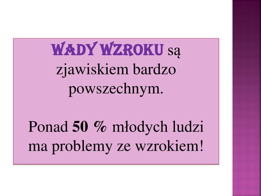 Wady Wzroku Prezentacja Power Point PPT - Wady wzroku u dzieci PowerPoint Presentation, free download - ID