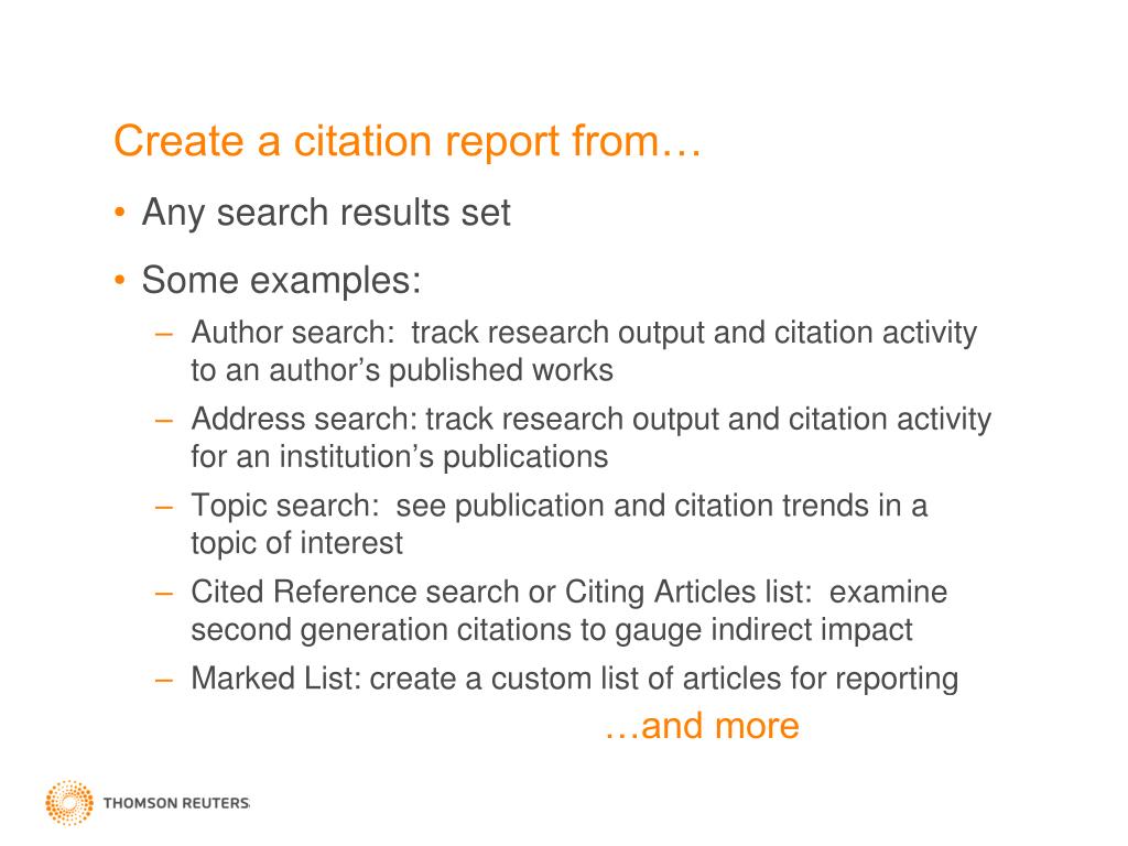 what is citation report