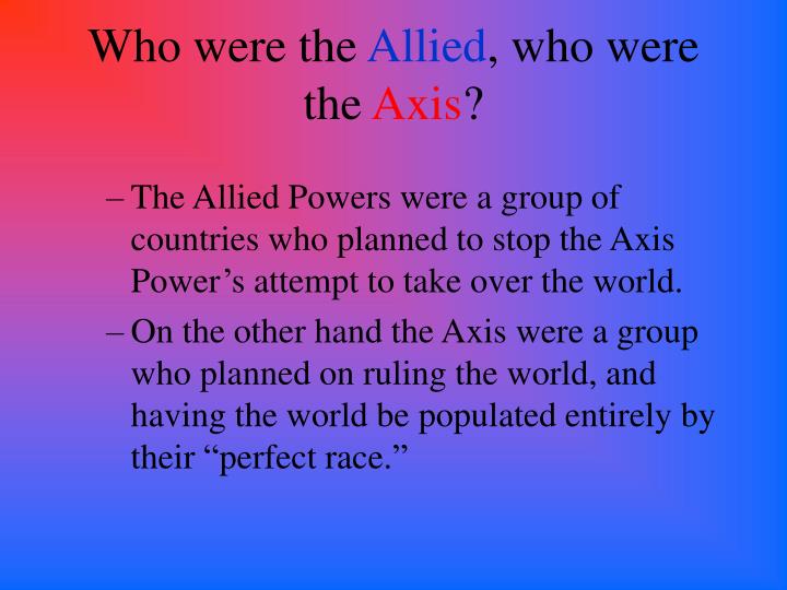 who were the allied powers