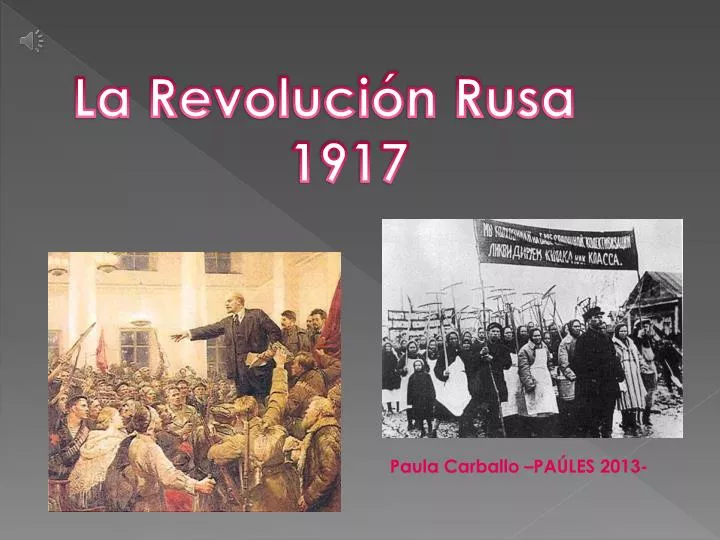 Revolution Rusa PPT - La Revolución Rusa 1917 PowerPoint Presentation, free download ...