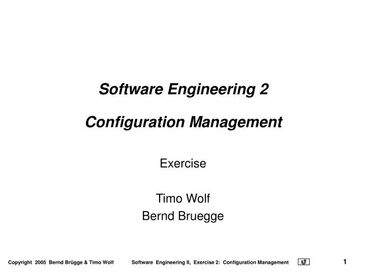 PPT Software Engineering 2 Configuration Management PowerPoint