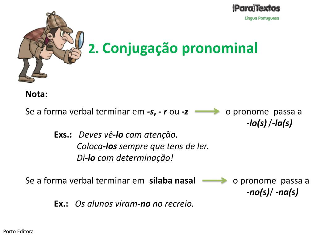 Conjugação pronominal