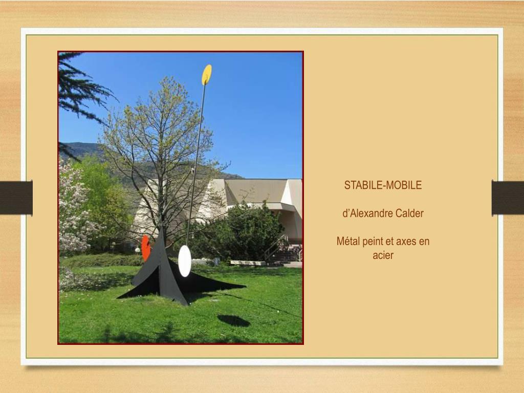 PPT - SCULPTURES dans le parc et jardin de la Fondation Gianadda PowerPoint  Presentation - ID:4951524