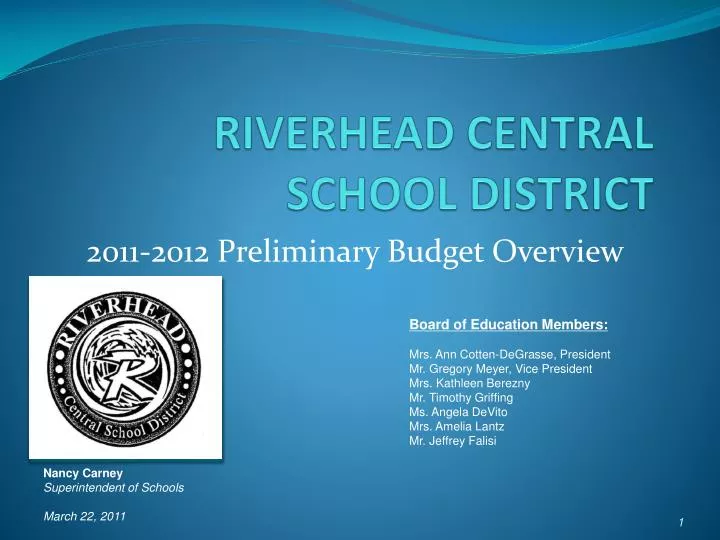 PPT RIVERHEAD CENTRAL SCHOOL DISTRICT PowerPoint Presentation, free