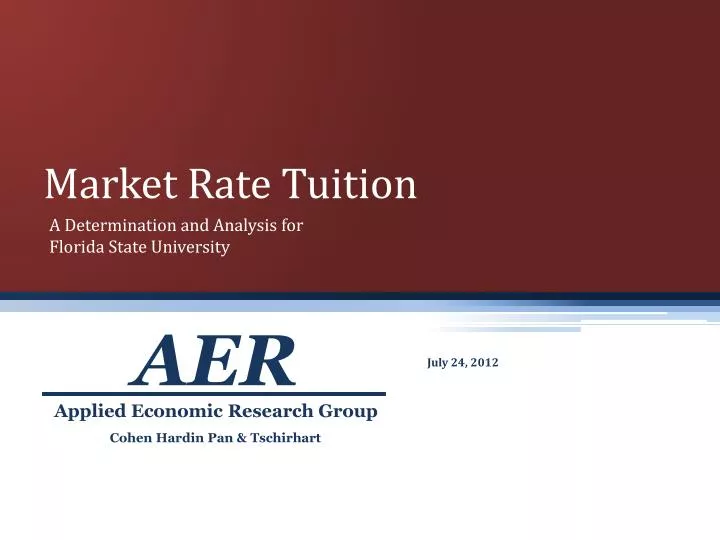 PPT Market Rate Tuition PowerPoint Presentation, free download ID