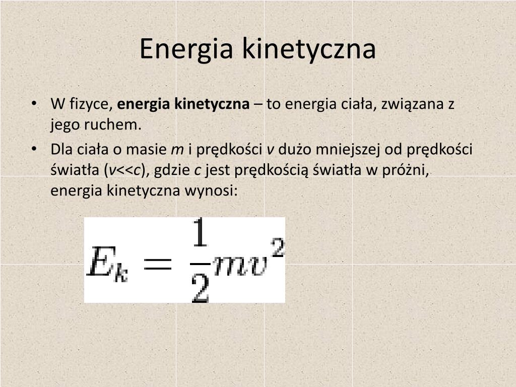 Energia Kinetyczna Wzór Jednostka PPT - Turbiny wiatrowe PowerPoint Presentation, free download - ID:4955060