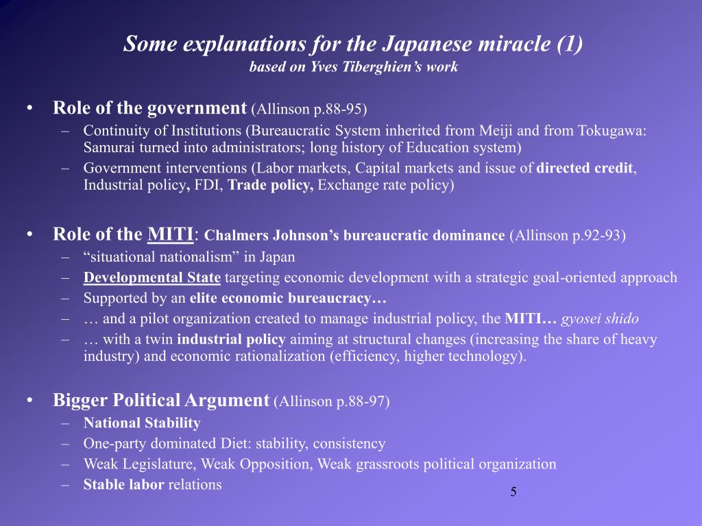 PPT - I Japanese Economy after WWII: the model The Japanese economic ...