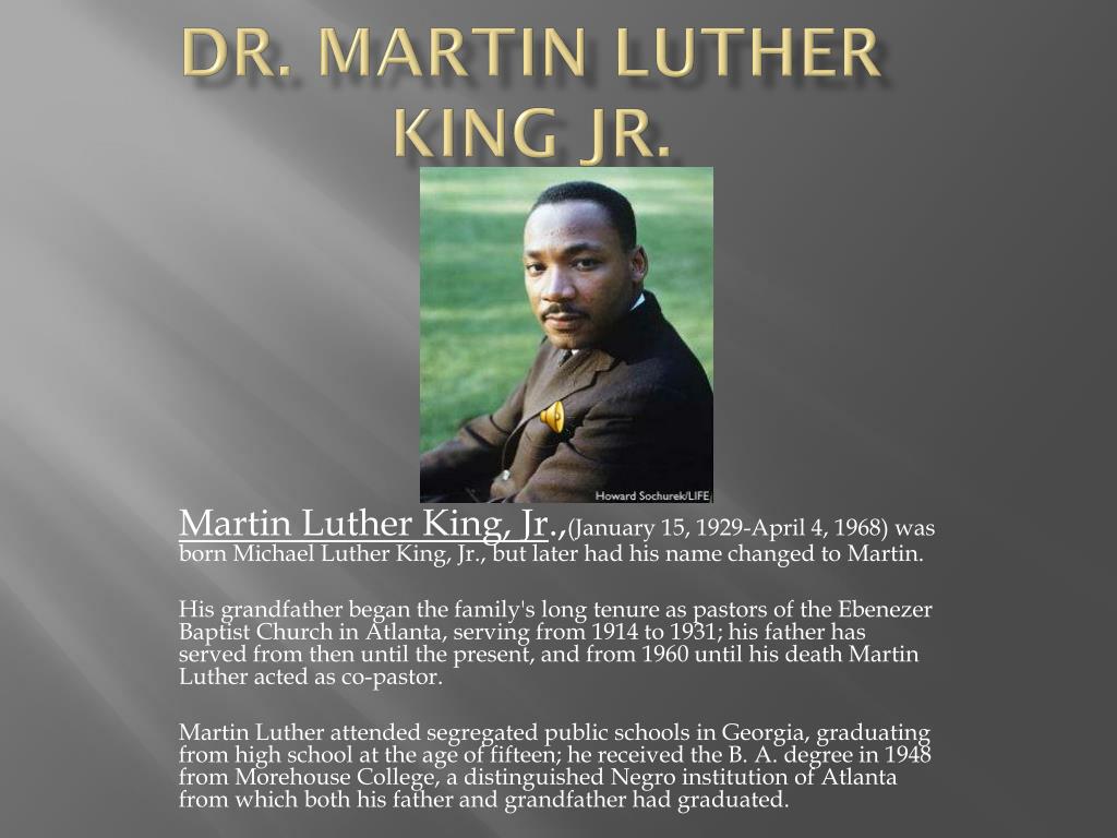 PPT - Dr. Martin Luther King Jr. PowerPoint Presentation, free download - ID:49587241024 x 768