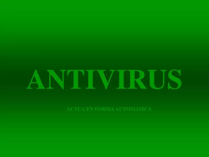 antivirus n.