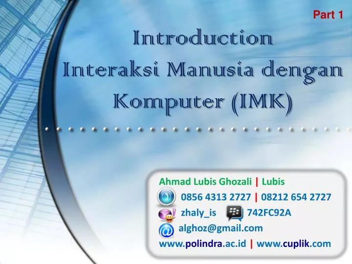 Mengenal Interaksi Manusia Dan Komputer (Human-Computer Interaction)