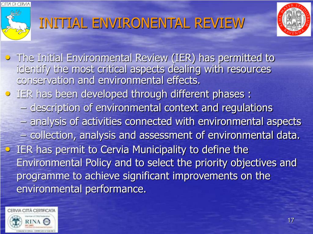 PPT ENVIRONMENTAL CERTIFICATION AS A TOOL FOR COASTAL CITIES