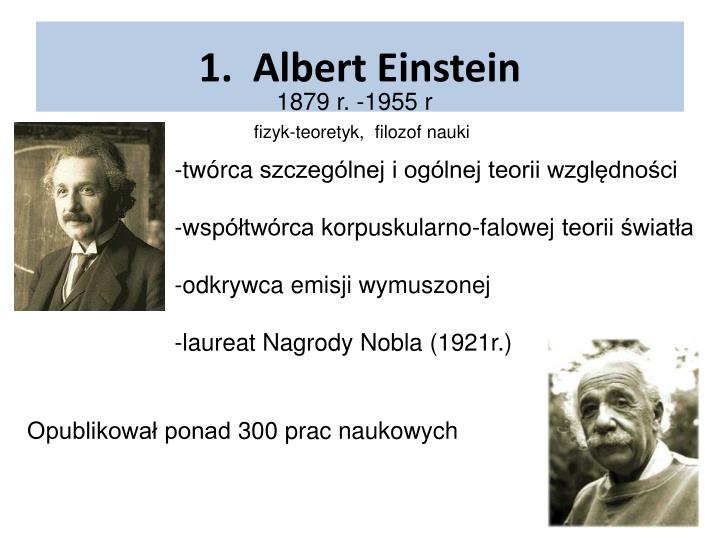 Albert Einstein I Teoria Względności PPT - Szczególna teoria względności PowerPoint Presentation - ID:4966424