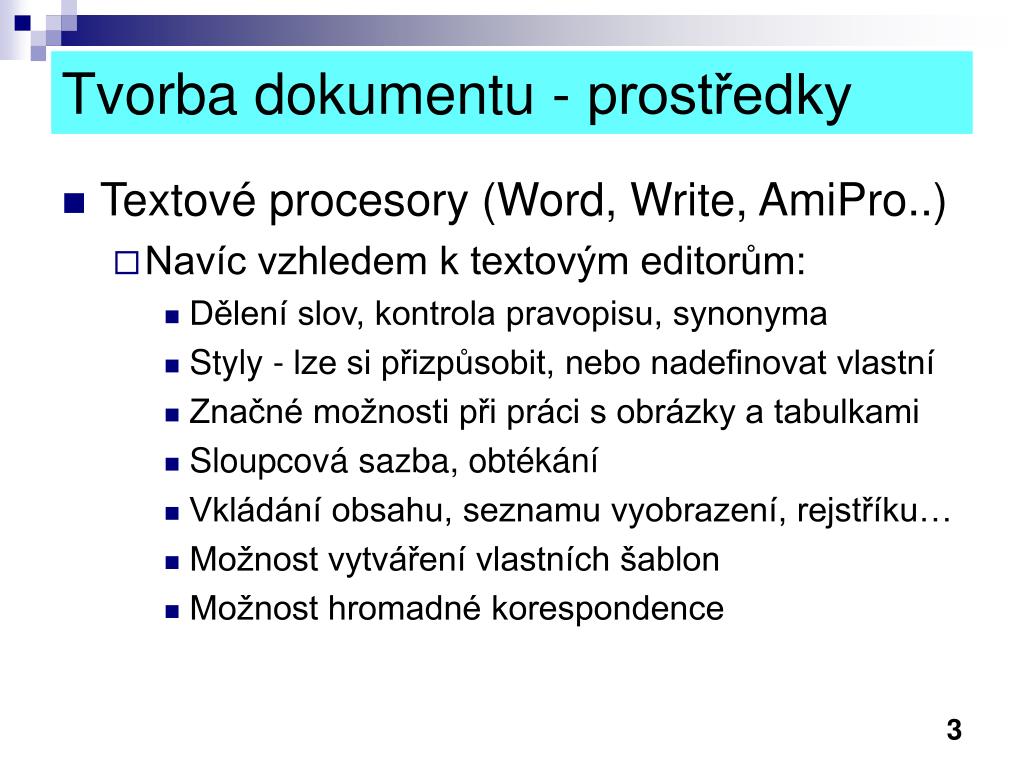 PPT - TVORBA TEXTOVÉHO DOKUMENTU PowerPoint Presentation, free download -  ID:4966652