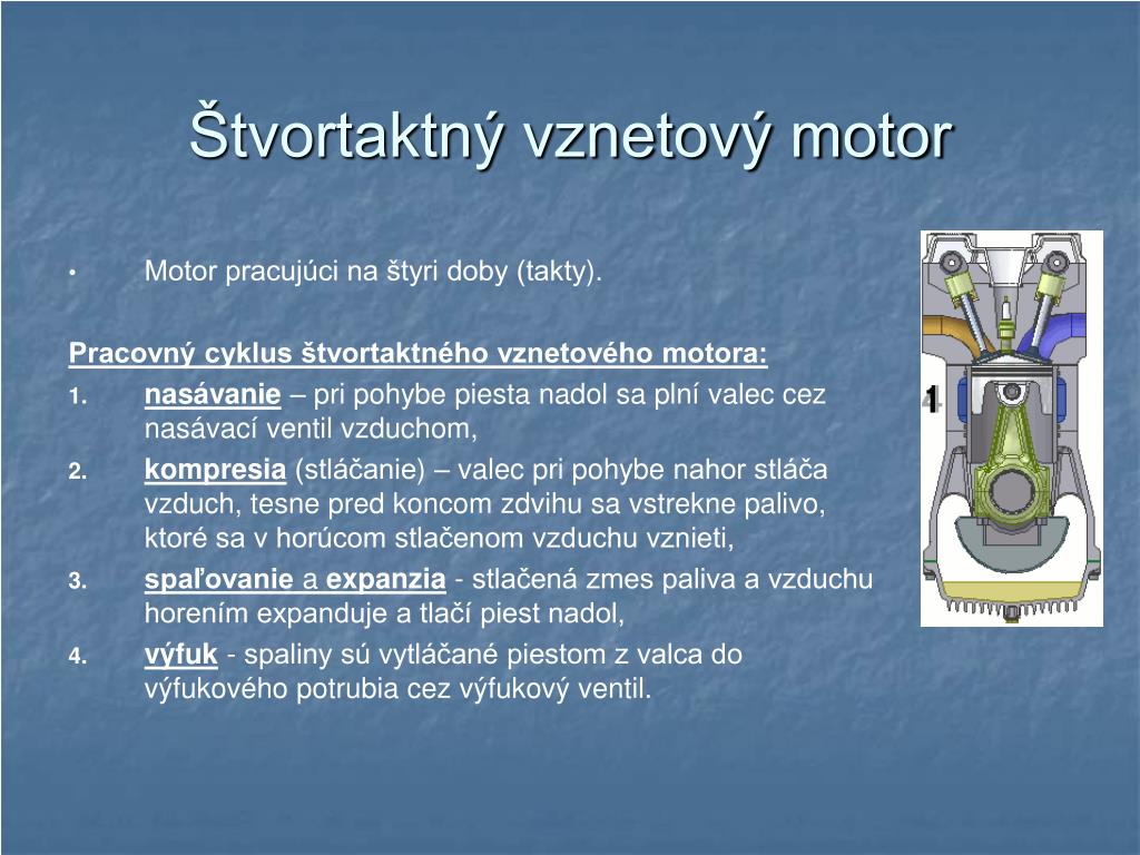 PPT - Štvortaktný vznetový motor PowerPoint Presentation, free download -  ID:4966684