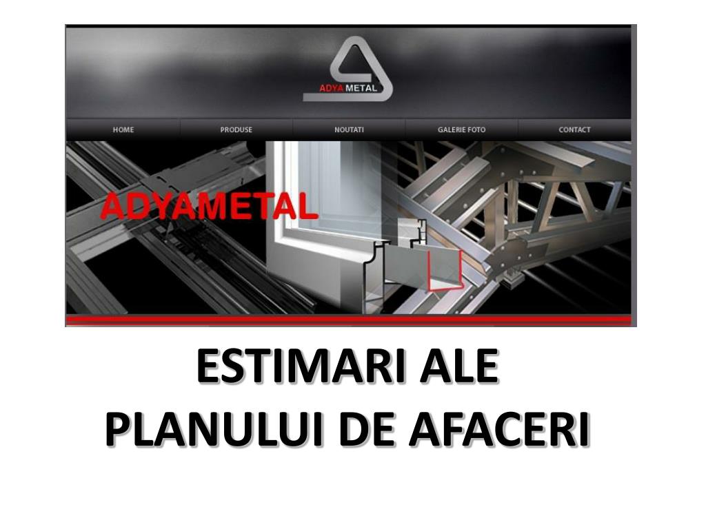 PPT - ADYA METAL SRL PLAN DE AFACERI PowerPoint Presentation, free download  - ID:4966801