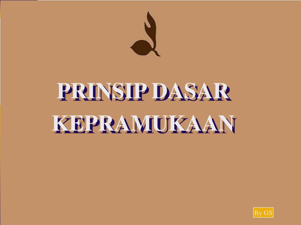 PPT - PRINSIP DASAR KEPRAMUKAAN PowerPoint Presentation, Free Download ...