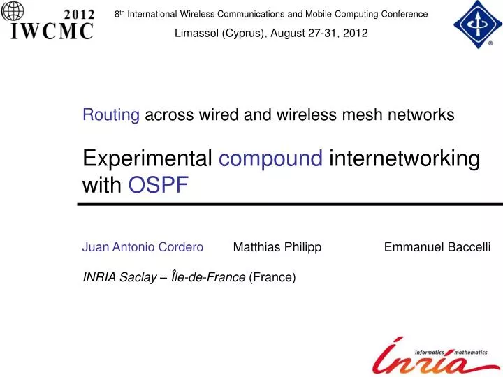 Ppt Routing Across Wired And Wireless Mesh Networks Point Presentation Id 4967892 Routing Across Wired And Wireless Mesh
