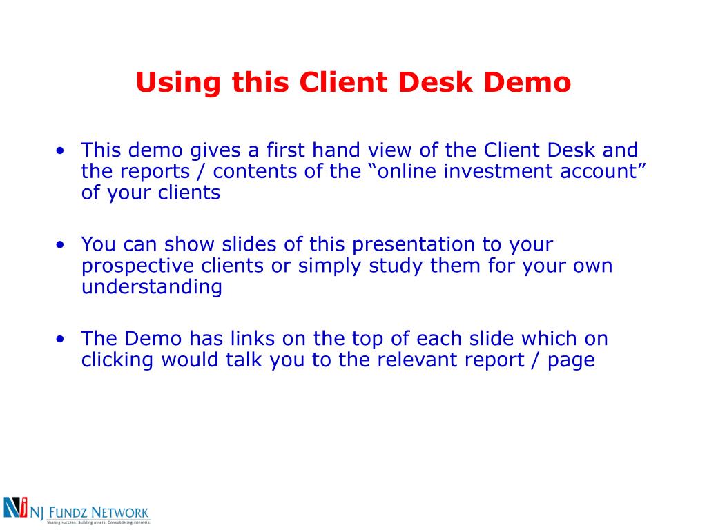 Ppt Client Desk Powerpoint Presentation Free Download Id 4968295