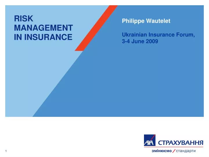 PPT - RISK MANAGEMENT IN INSURANCE PowerPoint Presentation, free