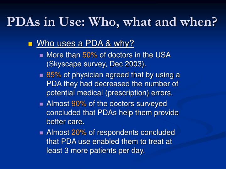 the use of pdas in health care essay The nursing profession, like many other professions, continues to function on a daily the use of personal data assistants (pdas) has moved from simply an. the use of pdas in health care essay The nursing profession, like many other professions, continues to function on a daily the use of personal data assistants (pdas) has moved from simply an.