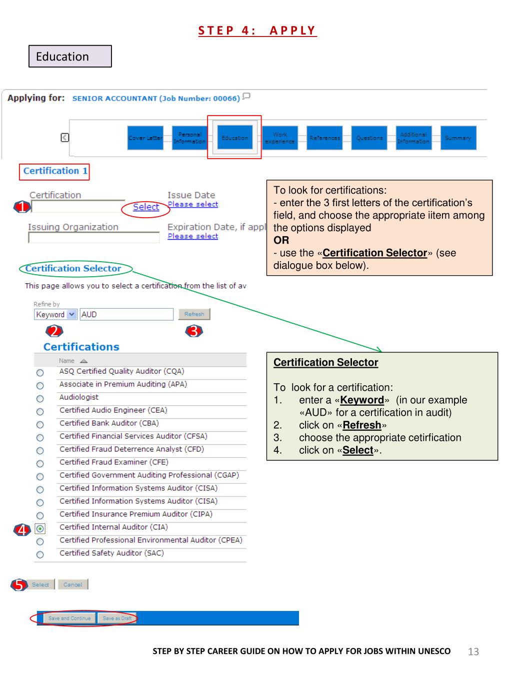 PPT Welcome To UNESCO Careers Site PowerPoint Presentation Free 