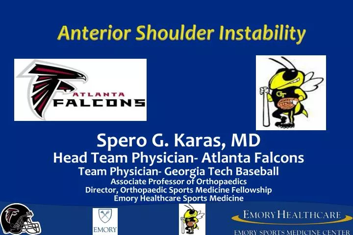 anterior shoulder instability n.