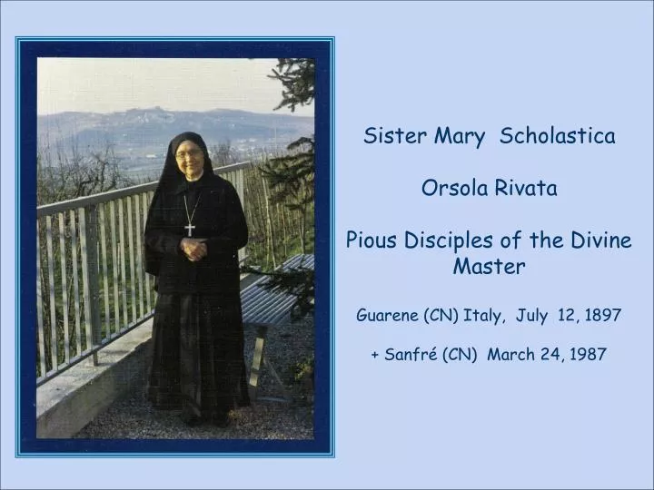 Venerable Mother Scholastica Rivata