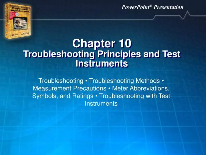 PPT Chapter 10 Troubleshooting Principles and Test Instruments